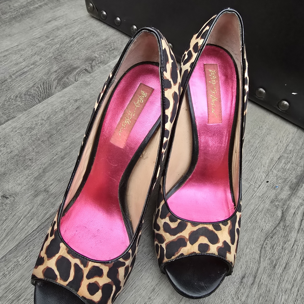 Betsey Johnson Leopard Print Heels